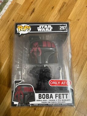 Funko Boba Fett Pop! Vinyl with Black and Red Helmet #297